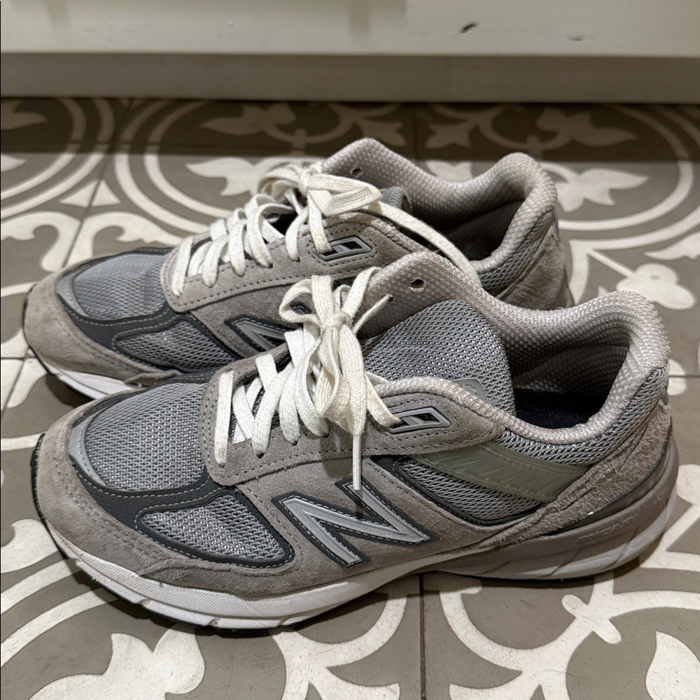 New Balance Made in USA 990v5 Sneakers Grey Castlerock 6.5 - Picture 3 of 6
